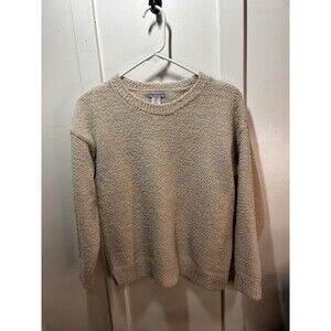 Cupcakes and Cashmere Women’s Beige Comfy Summer Sweater Size Small EUC!